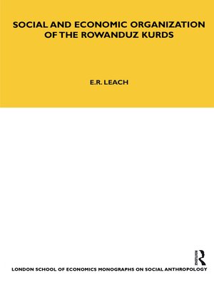 cover image of Social and Economic Organization of the Rowanduz Kurds
